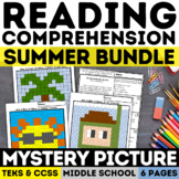 Reading Comprehension Mystery Picture Bundle | End of Scho