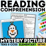 Winter Snow Man Reading Comprehension Mystery Picture ELA 
