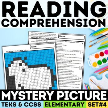 Preview of NonFiction Reading Comprehension Passage Mystery Picture Fun ELA Activities