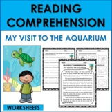 Reading Comprehension: OCEAN/AQUARIUM ANIMALS WORKSHEETS