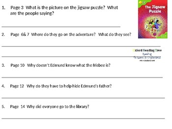 Reading Comprehension- Oxford Reading Tree Level 7 The Jigsaw Puzzle