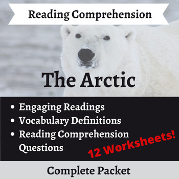 Preview of Reading Comprehension Packet: Arctic Climate and Animals Theme | English