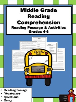 Preview of Reading Comprehension Packet- Grades 4-6