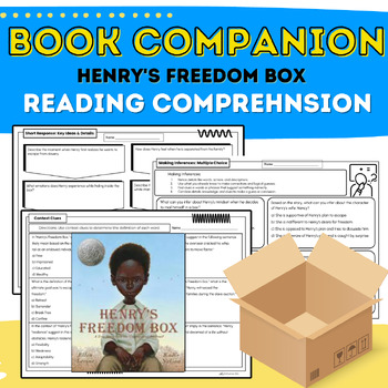 Preview of Reading Comprehension Packet: Henry's Freedom Box Companion