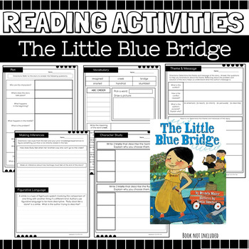 Preview of Reading Comprehension Packet: Key ideas & details {The Little Blue Bridge}