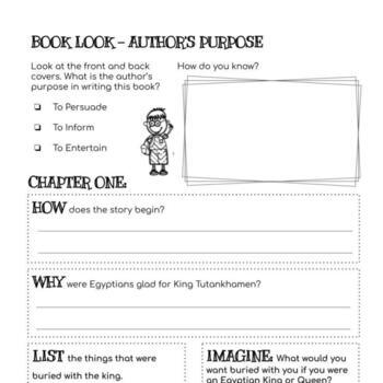 Reading Comprehension Packet for Tut's Mummy Lost and Found by ...