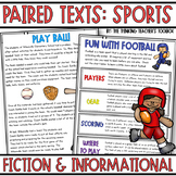 Reading Comprehension Paired Passages Sports RI.3.9 RI.4.9