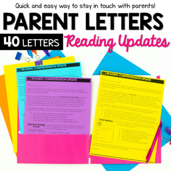 Preview of Reading Comprehension Parent Letters