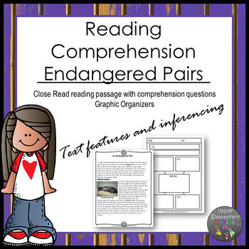 Preview of Springtime Reading Comprehension Passage An Endangered Pair Distance Learning