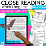 Reading Comprehension Passage Digital Unit - Close Reading