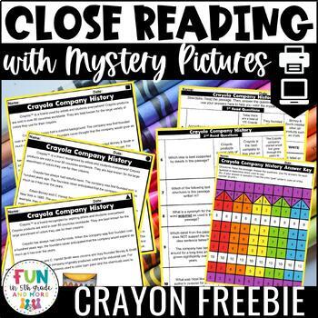 Preview of Reading Comprehension Passage FREE - Close Reading Activities