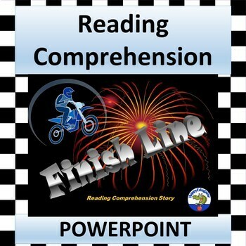 Preview of Reading Comprehension Passage Interactive PowerPoint - Dirt Bike Racing
