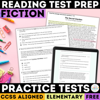 Preview of Reading Comprehension Passage | SBAC Questions CAASPP | Print & Digital