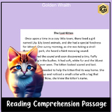 Reading Comprehension Passage :  The Lost Kitten