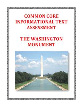 Preview of Reading Comprehension Passage and Assessment: Washington Monument