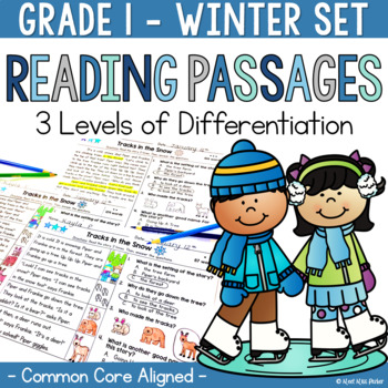Preview of Differentiated Reading Comprehension Passages 1st Grade Winter