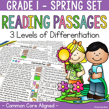 Preview of Differentiated Reading Comprehension Passages 1st Grade Spring