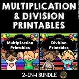 Multiplication and Division Worksheets and Activities Bundle