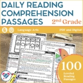 Reading Comprehension Passages 2ND GRADE PRINT AND DIGITAL