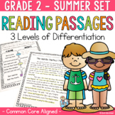 Differentiated Reading Comprehension Passages 2nd Grade Summer