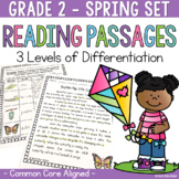 Differentiated Reading Comprehension Passages 2nd Grade Spring