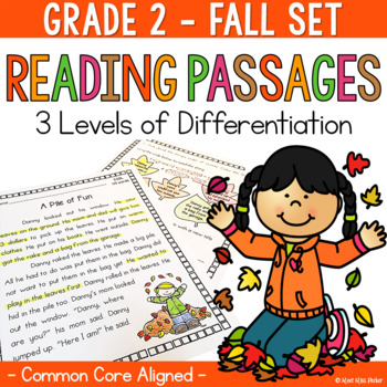 Preview of Differentiated Reading Comprehension Passages 2nd Grade Fall