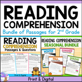 Reading Comprehension Passages 2nd Grade Bundle - Print & Digital