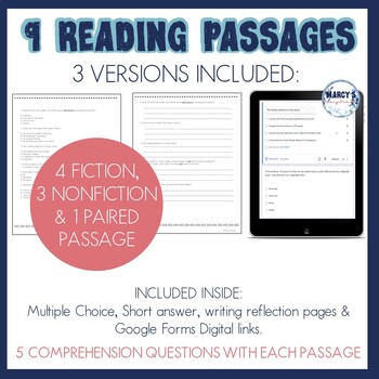 4th grade reading worksheets multiple choice