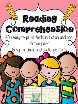 Preview of Reading Comprehension Passages {60 PAIRED PASSAGES} Remote Learning Practice