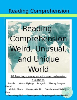 Preview of Reading Comprehension Passages