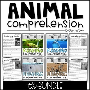 Preview of Reading Comprehension Passages - ANIMALS