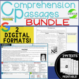 Reading Comprehension Passages - BUNDLE - 2 DIGITAL & PRIN