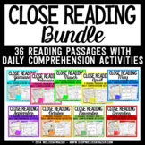 Close Reading Comprehension Passages - Close Reading BUNDLE