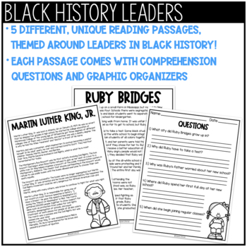 reading comprehension passages black history month by the tennessee