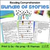 Reading Comprehension Passages Bundle, Activities and Ques
