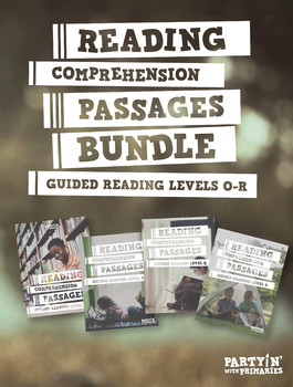Preview of Reading Comprehension Passages Bundle: Guided Reading O-R - Distance Learning