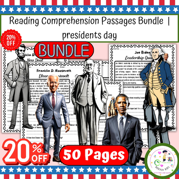 Preview of Reading Comprehension Passages Bundle | presidents day