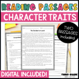 Reading Comprehension Passages - Character Traits - DIGITAL INCLUDED!