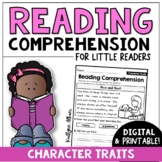Reading Comprehension Passages - Character Traits | Digita