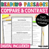 Reading Comprehension Passages - Compare and Contrast - DIGITAL INCLUDED!
