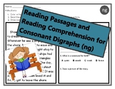 Reading Comprehension Passages Consonant Digraph -ng