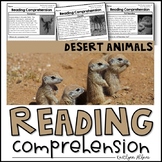 Reading Comprehension Passages - Desert Animals