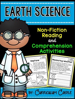 Preview of Reading Comprehension Passages: EARTH SCIENCE Edition