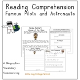 Reading Comprehension Passages: Famous Pilots and Astronauts