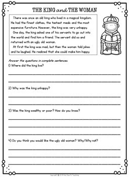 Second Grade Reading Comprehension Passages and Questions | TpT