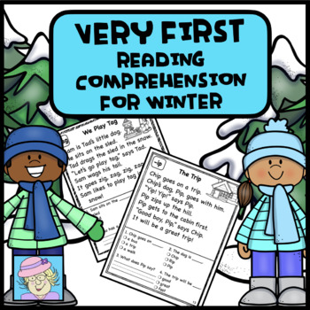 Preview of Winter Reading Comprehension Passages First Grade Kindergarten