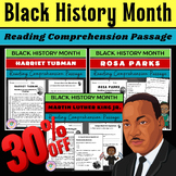 Reading Comprehension Passages For Black History Mont: MLK