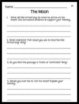 Reading Comprehension Passages: Guided Reading Level H Vol 2 - Distance