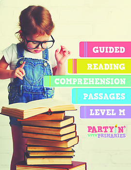 Preview of Reading Comprehension Passages: Guided Reading Level M - PDF & Google Slides