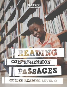 Preview of Reading Comprehension Passages: Guided Reading Level O - Distance Learning